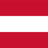 Flag of Austria, with three equal horizontal bands of red (top), white (middle), and red (bottom)