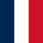 Flag of Clipperton Island, presented as a vertical tricolor of blue, white, and red, identical in layout to the French national flag.