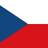 Flag of the Czech Republic, composed of two horizontal bands of white on top and red on the bottom, with a blue triangle extending from the hoist side.