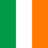 Flag of Ireland with vertical green, white, and orange stripes