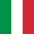 Flag of Italy with vertical green, white, and red stripes