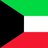 Flag of Kuwait with horizontal green, white, and red stripes and a black trapezoid on the hoist side