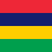 Flag of Mauritius with four horizontal stripes in red, blue, yellow, and green