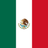 Flag of Mexico with green, white, and red vertical stripes and national coat of arms in the center
