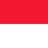 Flag of Monaco with two horizontal stripes in red and white