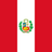 Flag of Peru with vertical red and white stripes and national coat of arms