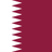 Flag of Qatar with a maroon field and a serrated white vertical band