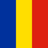 Flag of Romania with vertical stripes in blue, yellow, and red