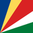 Flag of Seychelles with blue, yellow, red, white, and green diagonal bands
