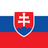 Flag of Slovakia with white, blue, and red stripes and national shield