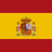 Flag of Spain, consisting of three horizontal bands in red, yellow (double width), and red, with the national coat of arms positioned toward the hoist side on the yellow stripe.
