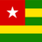 Flag of Togo with green and yellow stripes and a red square with a white star