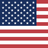 Flag of the United States with 50 white stars and 13 red and white stripes